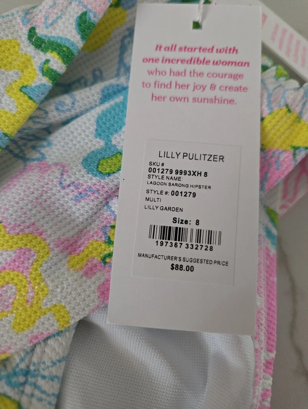 NWT Lagoon Sarong Hipster Bikini Bottom